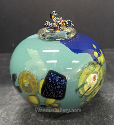Lidded Pot with Octopus by Jon Oakes